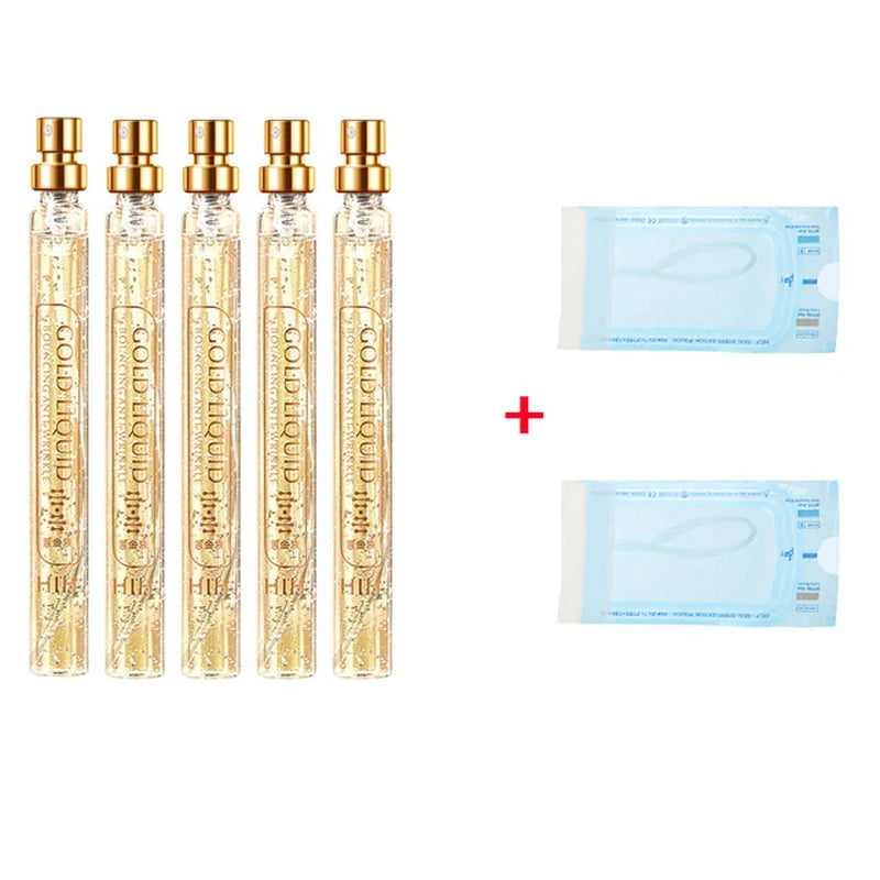 24K Gold Face Serum Active Collagen Silk Thread Facial Essence Smoothing Firming Moisturizing Hyaluronic Skin Care