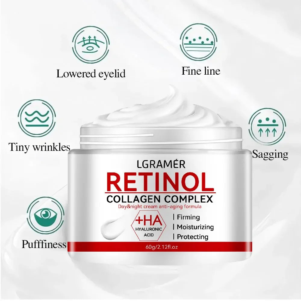 Retinol Lifting Firming Cream Collagen Wrinkle Remover Face Cream for Moisturizer Whitening Brighten Skin Products