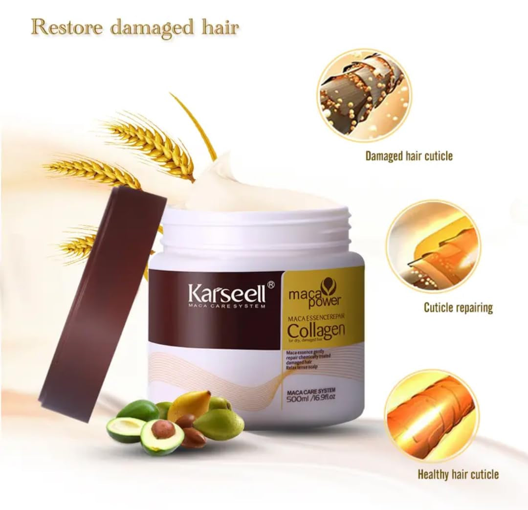 Dry Damaged Hair Treatment Deep Conditioning Repair Collagen Hair Mask