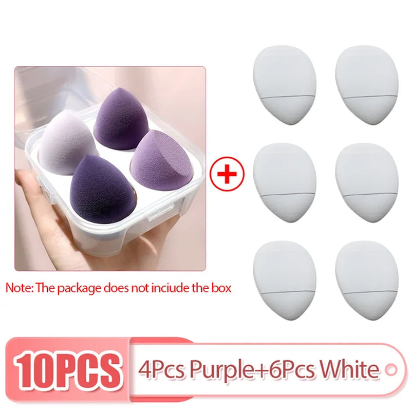 Mini Finger Puff Set Makeup Sponge Face Concealer Foundation Detail Puff Professional Cosmetic Cushion Puff Makeup Beauty Tool