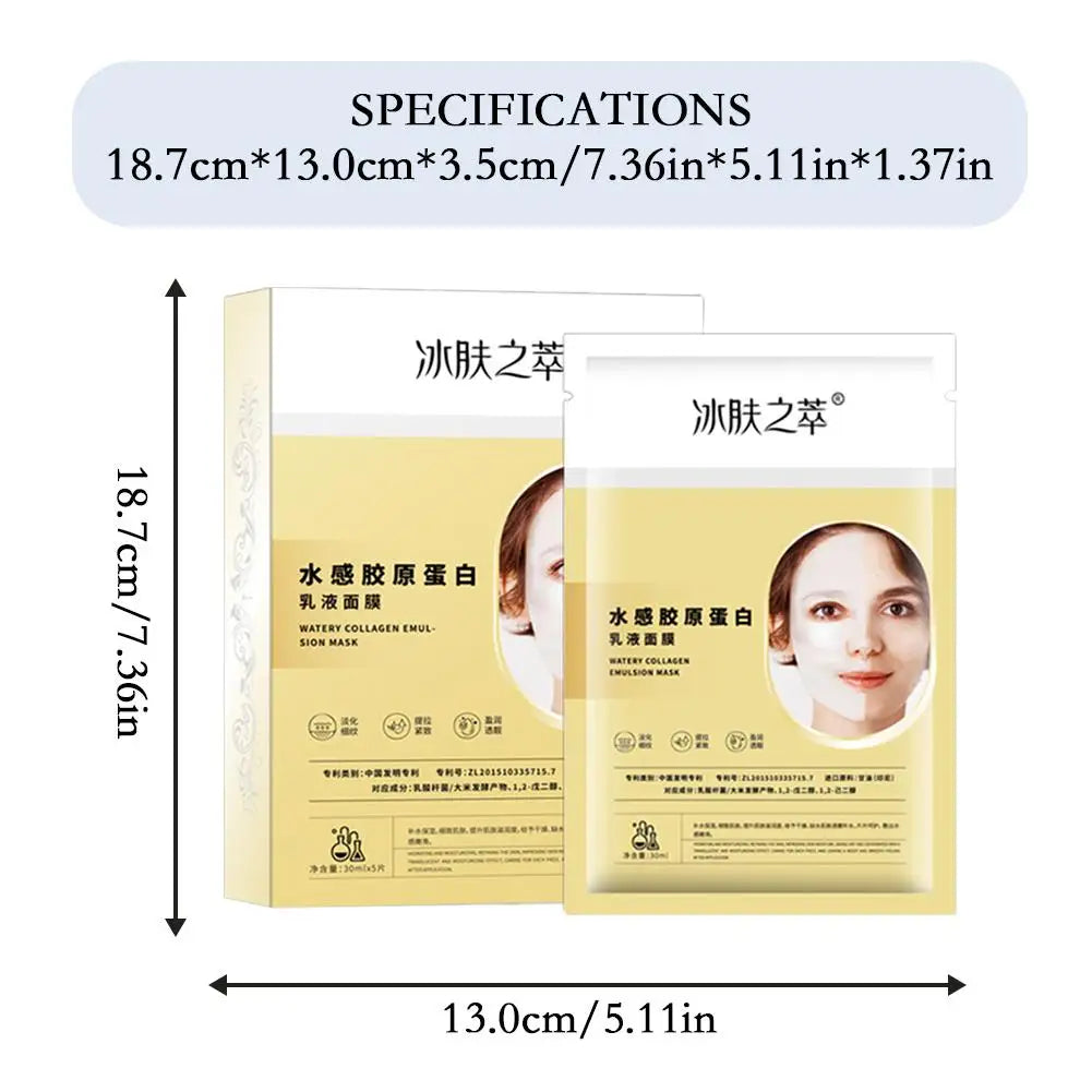 Bio-Collagen Real Deep Mask Facial Film Fades Dark Circles Eye Firming Lifting and Mask Lines Water-Soluble Bags Light Eye Mask