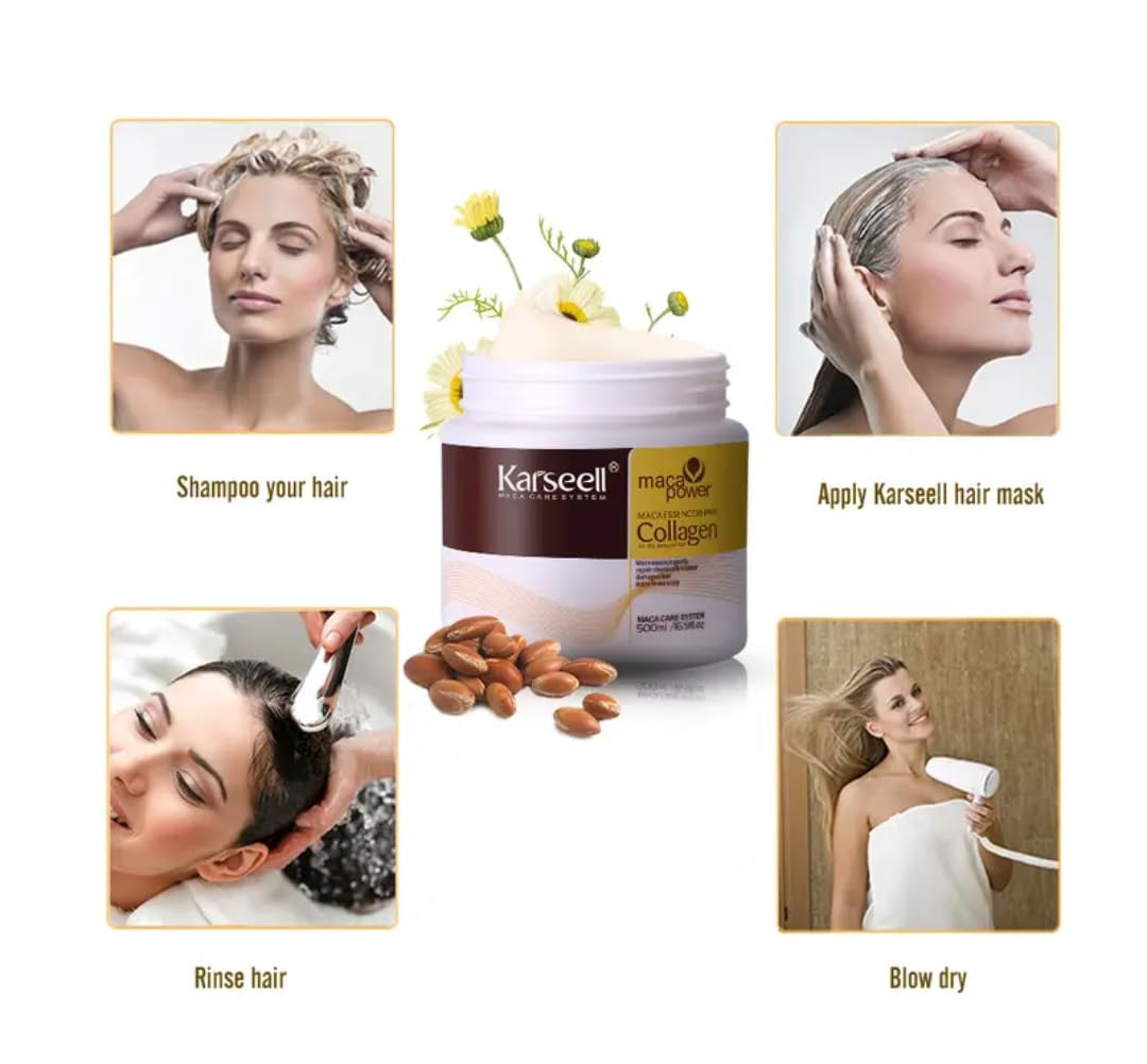 Dry Damaged Hair Treatment Deep Conditioning Repair Collagen Hair Mask