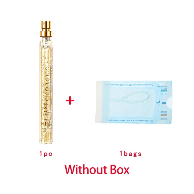 24K Gold Face Serum Active Collagen Silk Thread Facial Essence Smoothing Firming Moisturizing Hyaluronic Skin Care