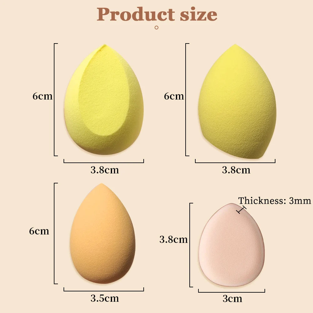 Mini Finger Puff Set Makeup Sponge Face Concealer Foundation Detail Puff Professional Cosmetic Cushion Puff Makeup Beauty Tool