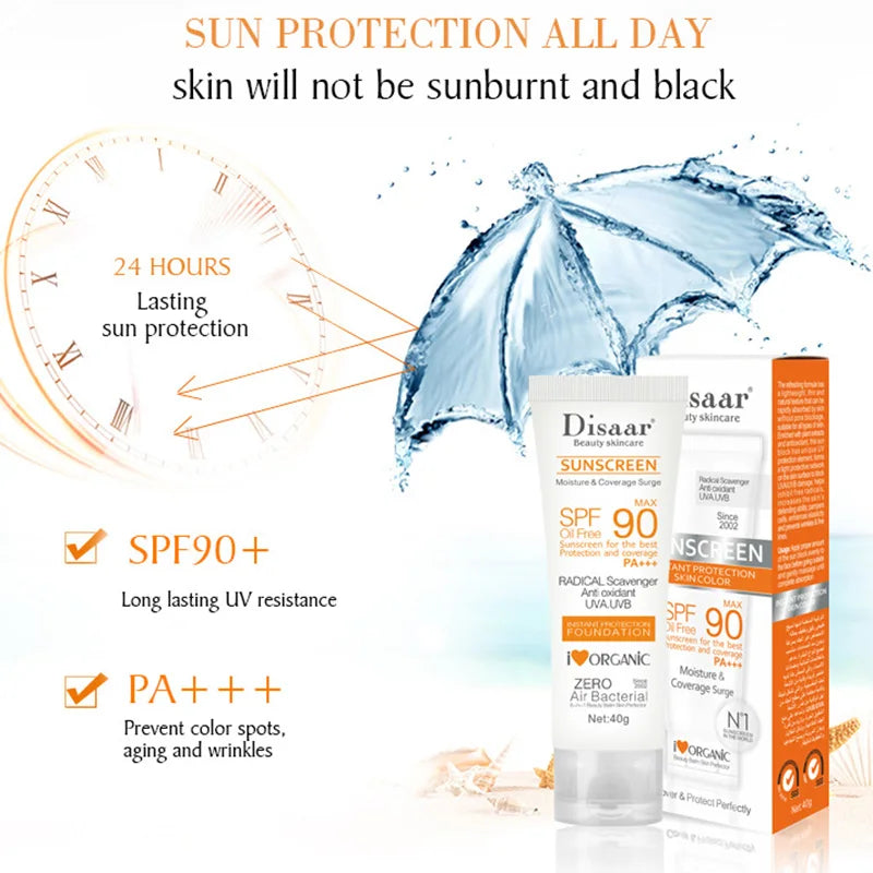 Facial Body Sunscreen Whitening Sun Cream Sunblock Skin Protective Cream anti Sun Facial Protection Cream SPF 50/SPF 90