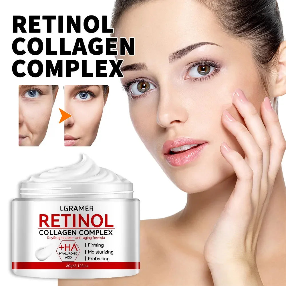 Retinol Lifting Firming Cream Collagen Wrinkle Remover Face Cream for Moisturizer Whitening Brighten Skin Products