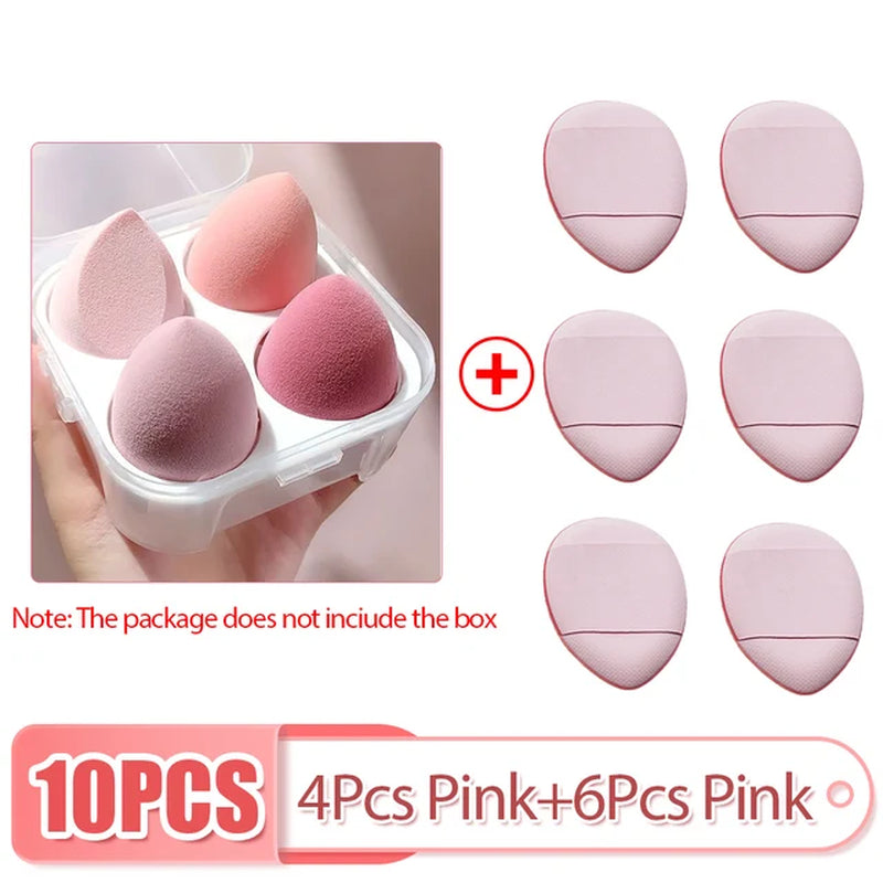 Mini Finger Puff Set Makeup Sponge Face Concealer Foundation Detail Puff Professional Cosmetic Cushion Puff Makeup Beauty Tool