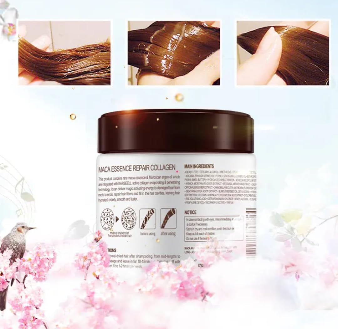 Dry Damaged Hair Treatment Deep Conditioning Repair Collagen Hair Mask