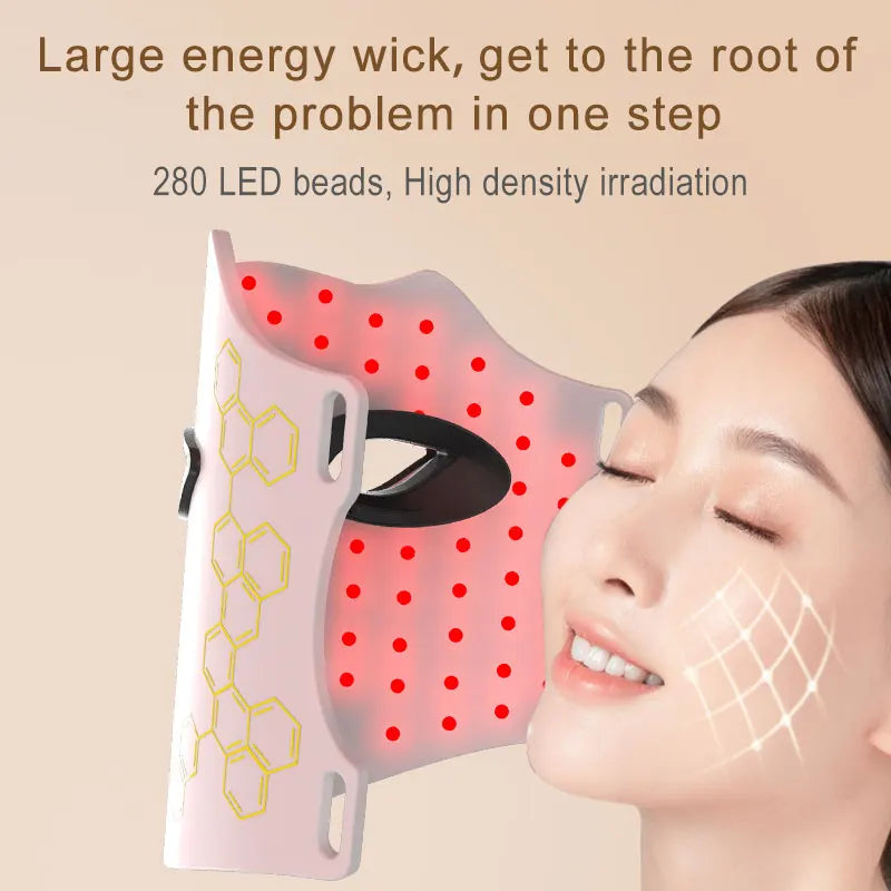 8 Colors Red Infrared Face Light LED Photon Therapy Facial Mask Home Use NIR Silicone LED Mask