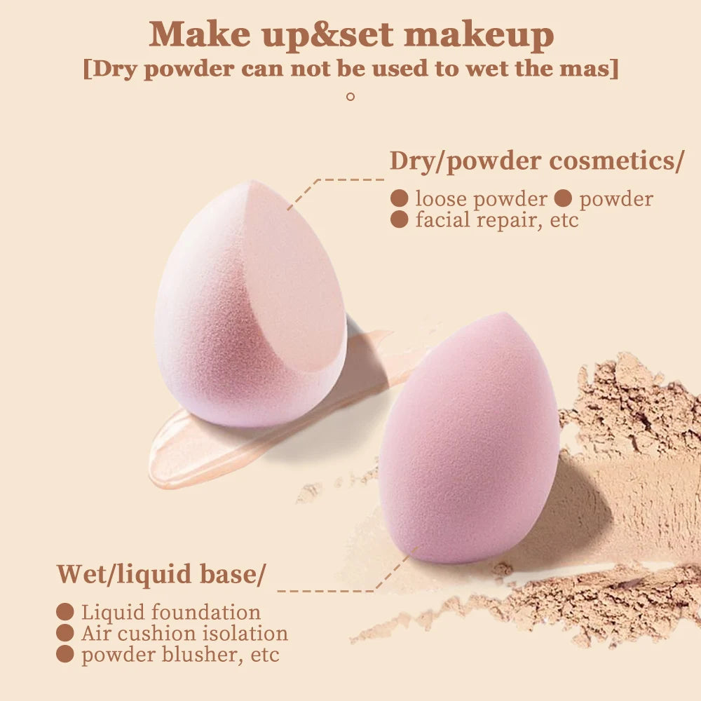 Mini Finger Puff Set Makeup Sponge Face Concealer Foundation Detail Puff Professional Cosmetic Cushion Puff Makeup Beauty Tool