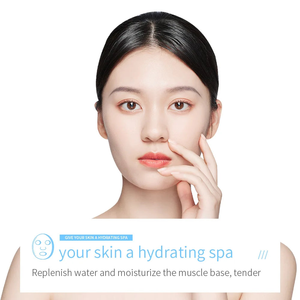 20Pcs BIOAQUA Centella Collagen Face Mask Moisturizing Refreshing Sheet Masks Hyaluronic Acid Facial Mask Skin Care Products