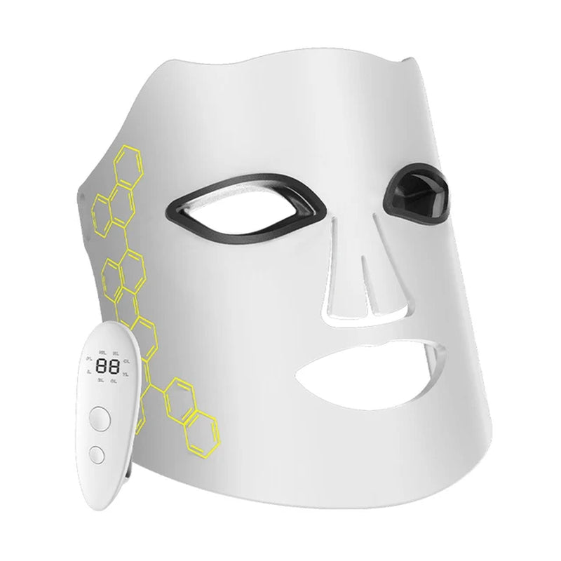 8 Colors Red Infrared Face Light LED Photon Therapy Facial Mask Home Use NIR Silicone LED Mask